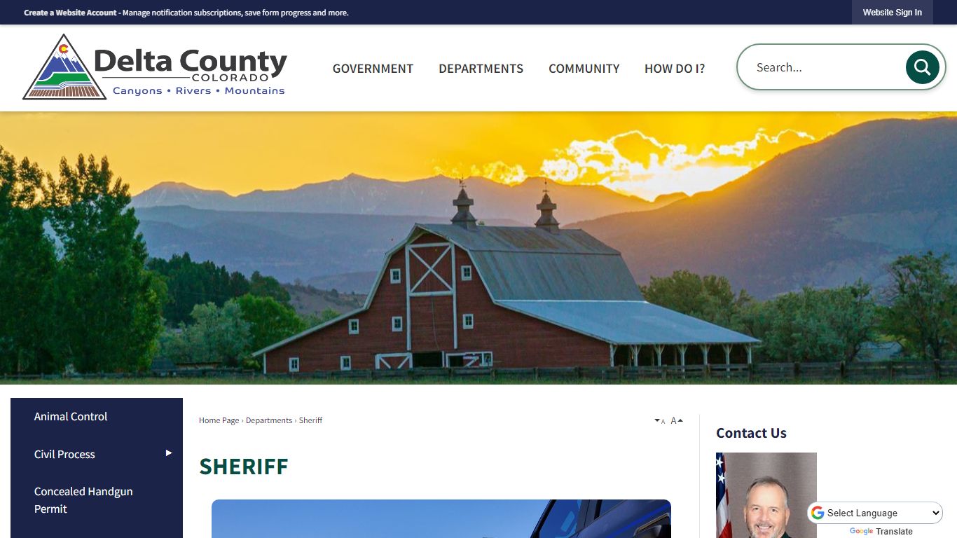 Sheriff | Delta County, CO - Official Website